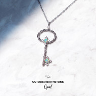 The Birthstone Magical Key Necklace The Birthstone Magical Key Necklace
